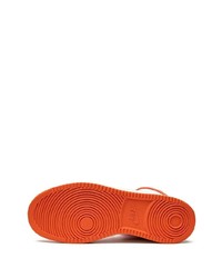 orange hohe Sneakers aus Segeltuch von Jordan