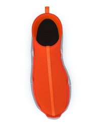 orange hohe Sneakers aus Segeltuch von Swear
