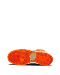 orange hohe Sneakers aus Segeltuch von Nike