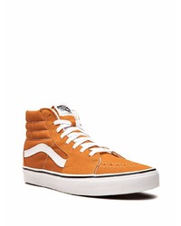 orange hohe Sneakers aus Segeltuch von Vans