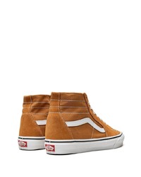 orange hohe Sneakers aus Segeltuch von Vans