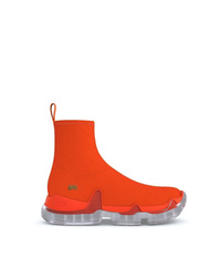 orange hohe Sneakers aus Segeltuch von Swear