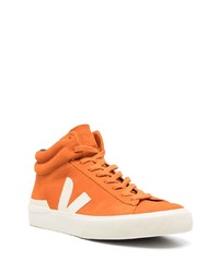 orange hohe Sneakers aus Wildleder von Veja