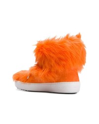 orange hohe Sneakers aus Wildleder von Moon Boot