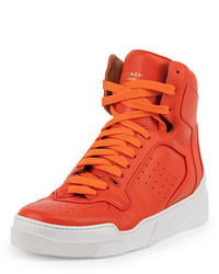 orange hohe Sneakers