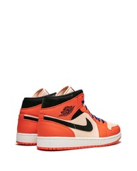 orange hohe Sneakers von Jordan