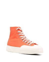 orange hohe Sneakers von Superga