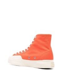 orange hohe Sneakers von Superga