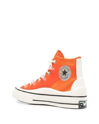 orange hohe Sneakers von Converse