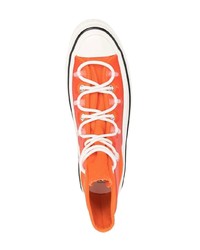 orange hohe Sneakers von Converse