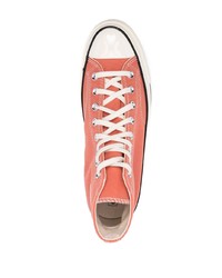 orange hohe Sneakers von Converse