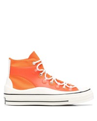 orange hohe Sneakers von Converse