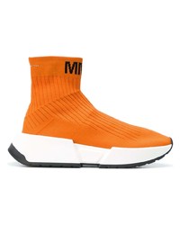orange hohe Sneakers von MM6 MAISON MARGIELA