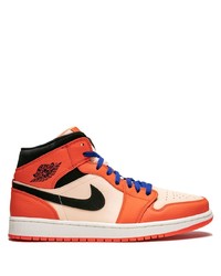 orange hohe Sneakers von Jordan