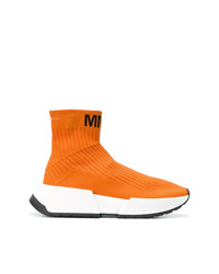 orange hohe Sneakers von MM6 MAISON MARGIELA