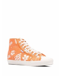 orange hohe Sneakers von Vans