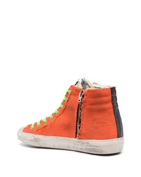 orange hohe Sneakers von Golden Goose