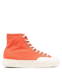 orange hohe Sneakers von Superga