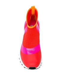 orange hohe Sneakers von adidas by Stella McCartney