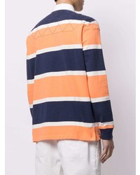 orange horizontal gestreifter Polo Pullover von Polo Ralph Lauren