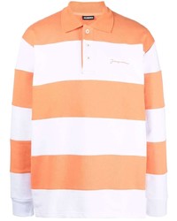 orange horizontal gestreifter Polo Pullover von Jacquemus
