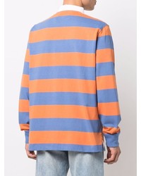 orange horizontal gestreifter Polo Pullover von Polo Ralph Lauren
