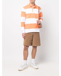 orange horizontal gestreifter Polo Pullover von Jacquemus