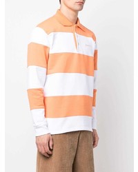 orange horizontal gestreifter Polo Pullover von Jacquemus