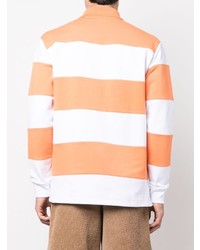 orange horizontal gestreifter Polo Pullover von Jacquemus