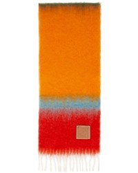 orange horizontal gestreifter Schal