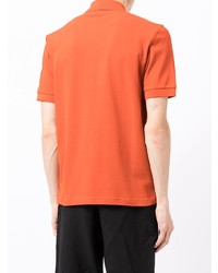 orange horizontal gestreiftes Polohemd von Comme des Garcons Homme Deux
