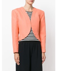 orange Jacke mit einer offenen Front von Yves Saint Laurent Vintage