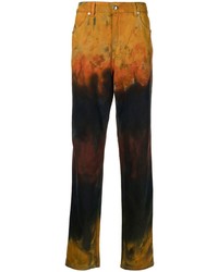 orange Mit Batikmuster Jeans von Eckhaus Latta