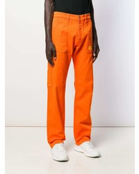 orange Jeans von Versace