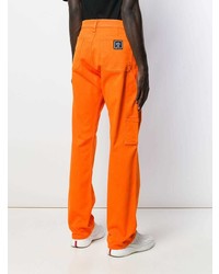 orange Jeans von Versace