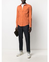 orange Jeanshemd von Dondup