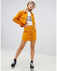 orange Jeansjacke von ASOS DESIGN