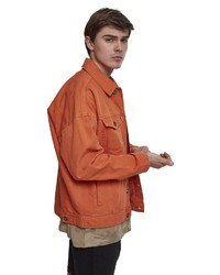 orange Jeansjacke von Urban Classics