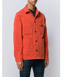 orange Shirtjacke aus Jeans von PS Paul Smith