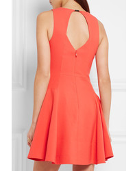 orange Kleid mit Ausschnitten von Halston