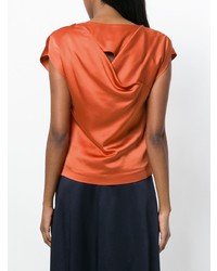 orange Kurzarmbluse von Chalayan