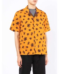 orange Kurzarmhemd mit Blumenmuster von Paul Smith