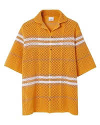orange Kurzarmhemd von Burberry