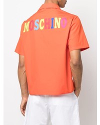 orange Kurzarmhemd von Moschino