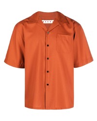 orange Kurzarmhemd von Marni