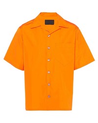 orange Kurzarmhemd von Prada