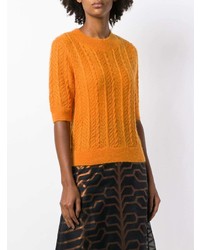 orange Kurzarmpullover von Temperley London