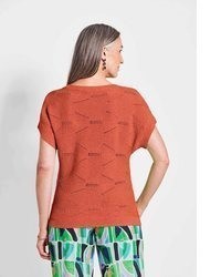orange Kurzarmpullover von GOLDNER