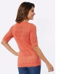 orange Kurzarmpullover von Sieh an!