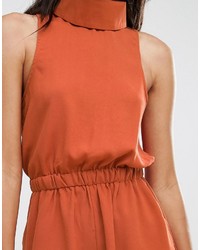 orange kurzer Jumpsuit von Glamorous